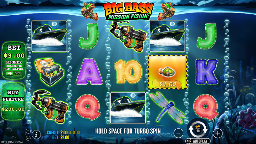 Игра Big Bass Mission Fishin Pragmatic Play