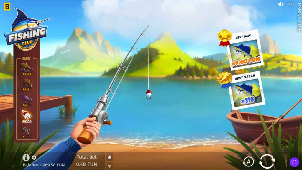 Игровое поле игры Fishing Club